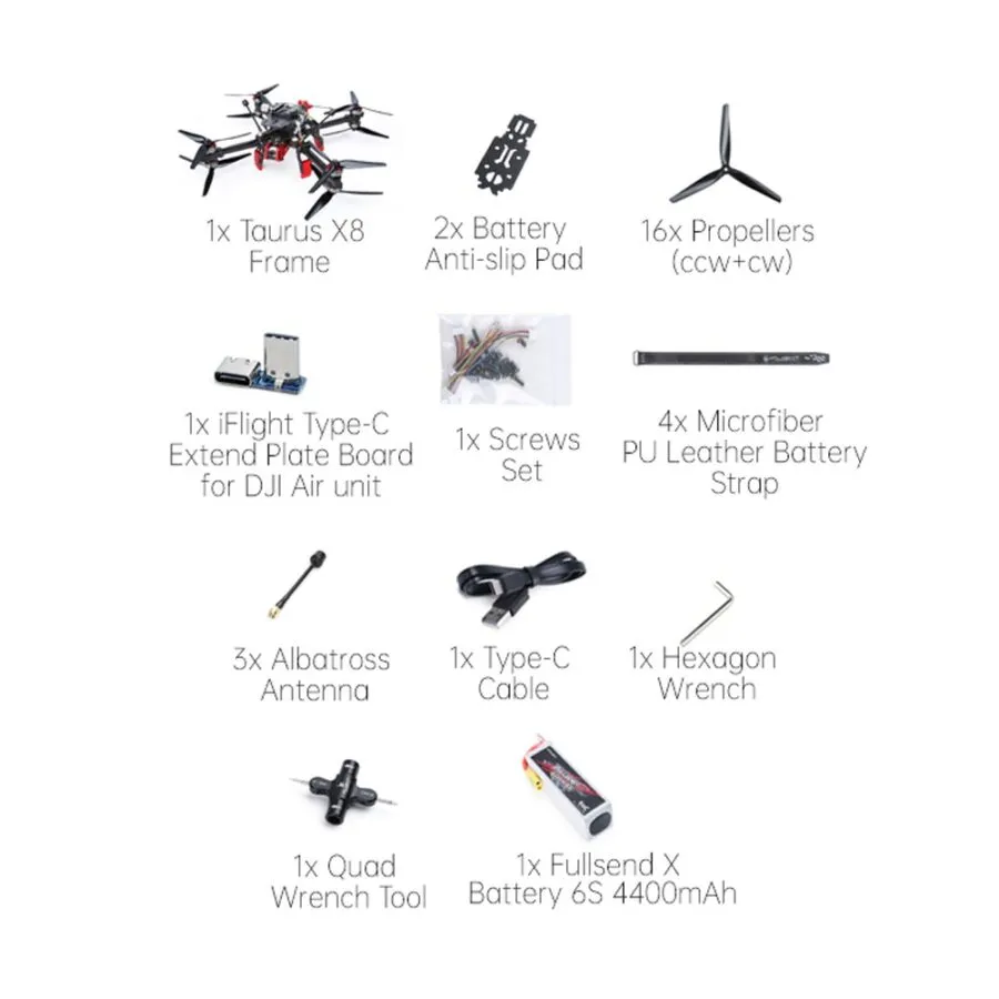 iFlight Taurus X8 HD 8" BNF Cinelifter Drone - Image 5