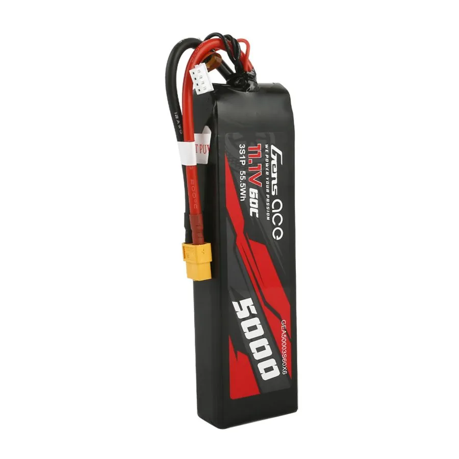 Gens Ace 11.1V 60C 3S 5000mAh Lipo Battery Pack With XT60 Plug - Image 4