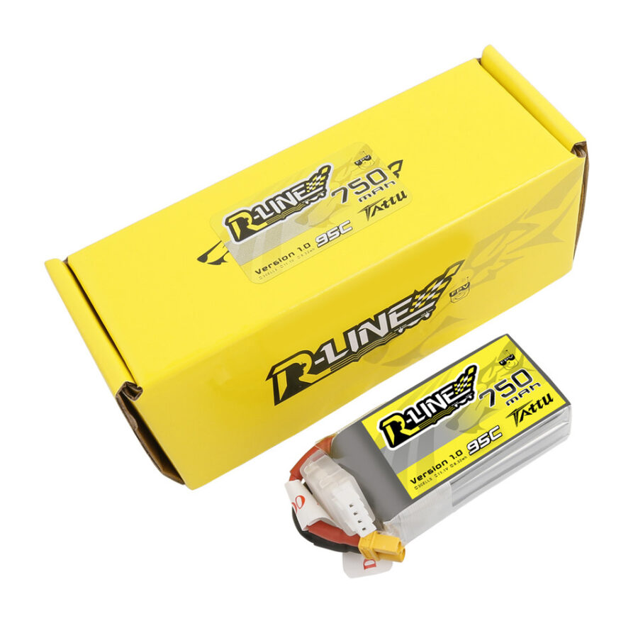 Tattu 750mAh 3S 95C 11.1V R-Line Lipo Battery Pack with XT30 Plug - Image 5